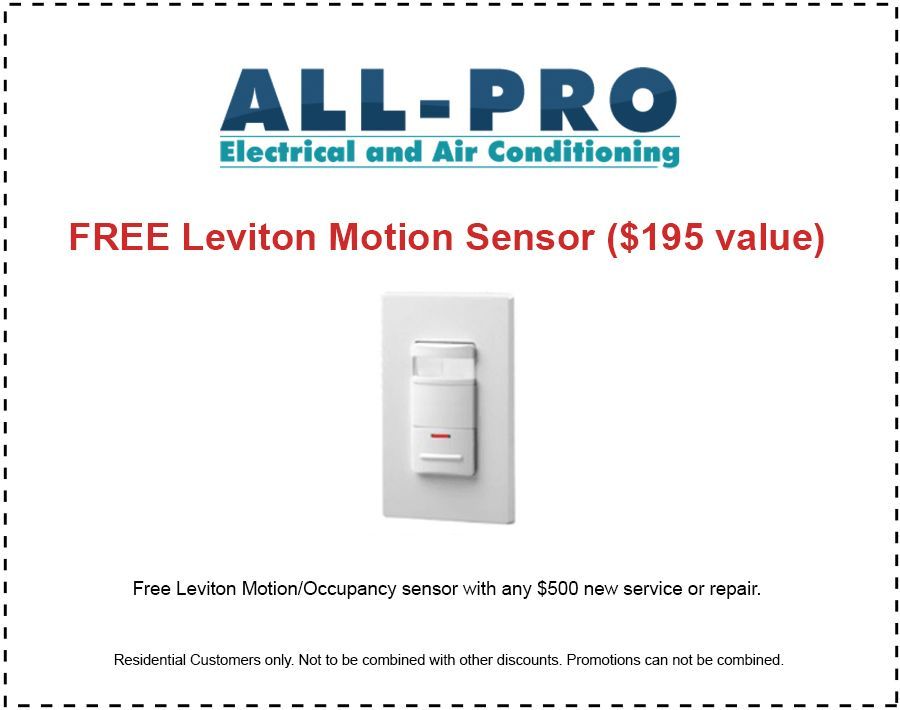 Air Conditioning Boca Raton- All Pro free motion sensor
